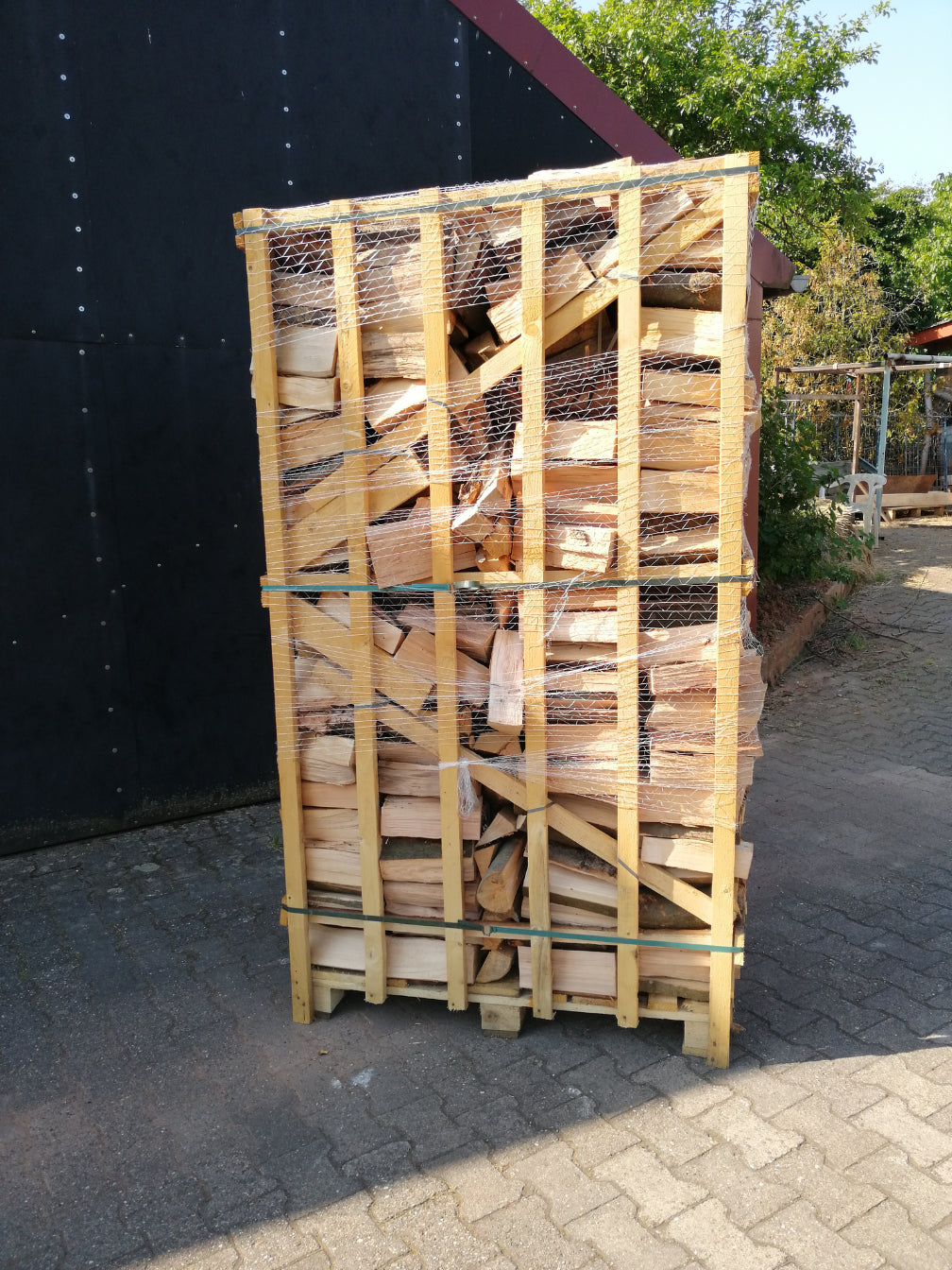 Buchen Holz-Boxe  80 x 120 x 210 cm  Restfeuchte < 18 %