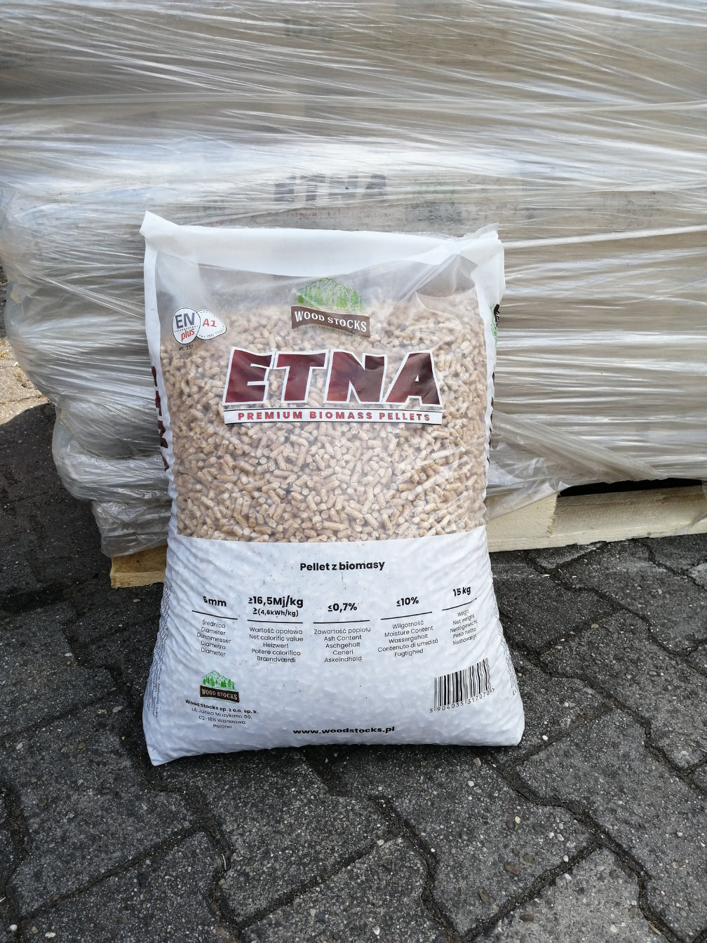 ETNA-Premium Pellets je Palette 1050 Kg /70 Sack